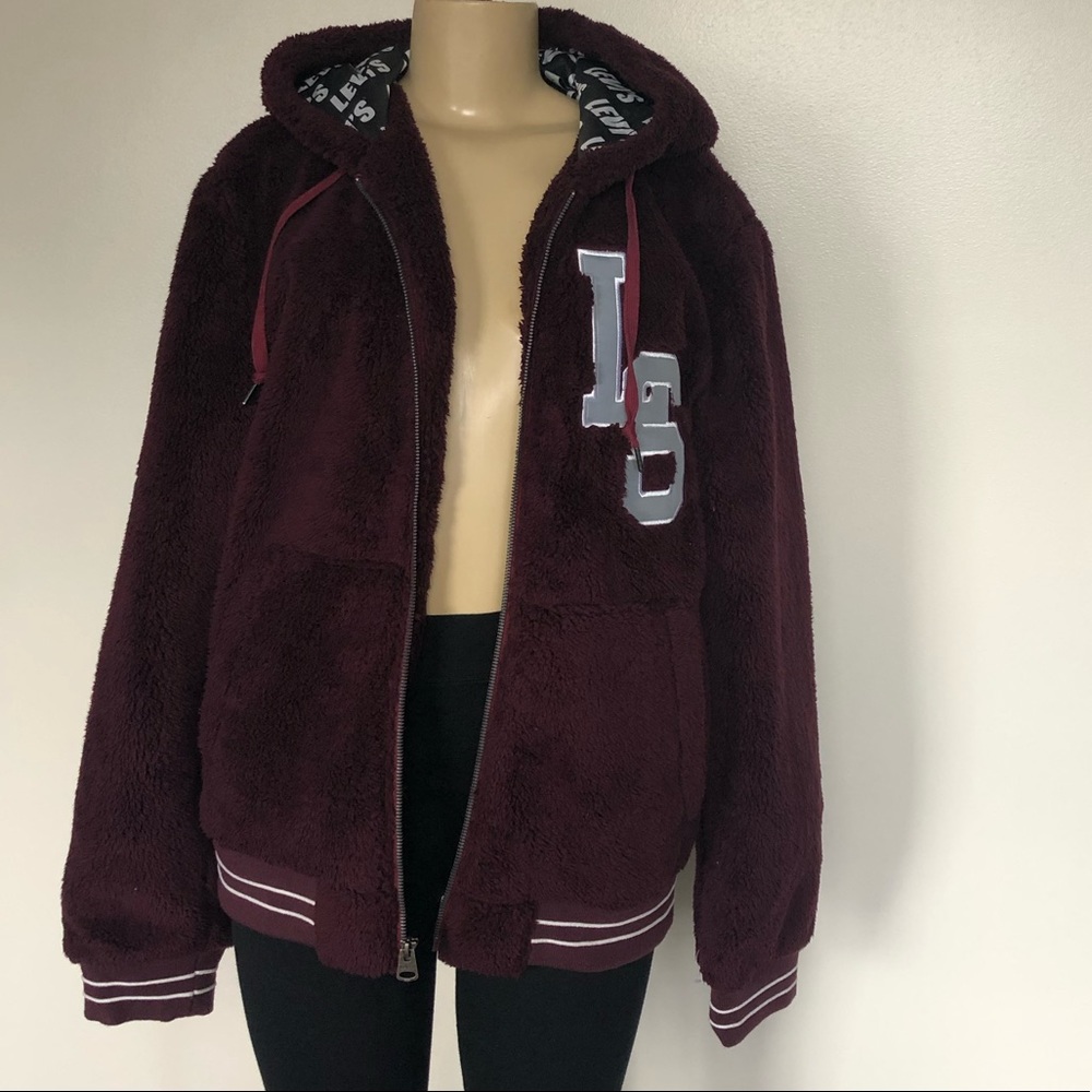 Levi’s Varsity Fleece Bomber Jacket with Hoodie